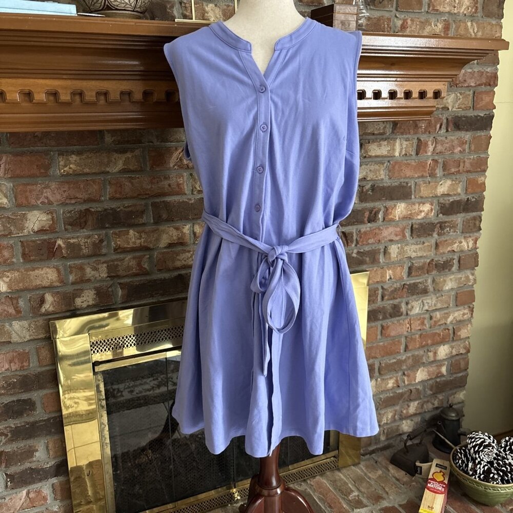 isaac mizrahi dress Purple Sleeveless Size XLP New